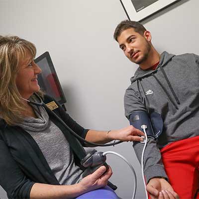 a student receives care at the student health office